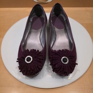 Coach Purple Women's Shoes with Fringe Detail